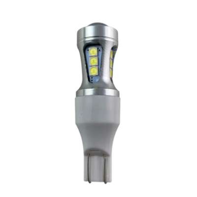 Лед крушка тип Т10 с 18 SMD 3030 лупа Canbus