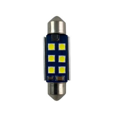 Лед крушка за плафон с 6 SMD диода 39мм - Canbus