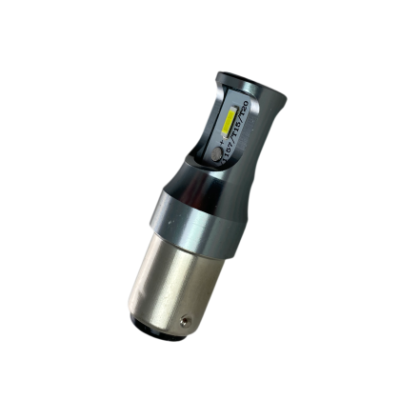 Лед крушка BA15S 1860 с 2 диода - бяла двойна