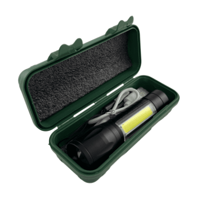 Акумулаторно фенерче с калъф и USB кабел