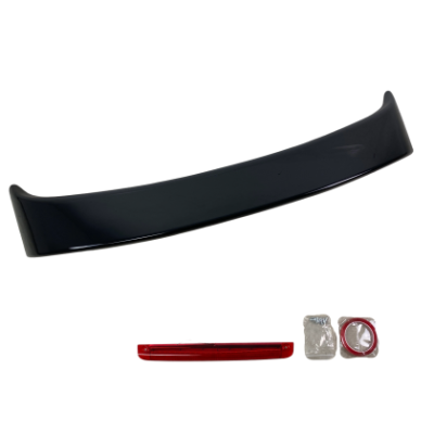 Спойлер за багажник за Mitsubishi Lancer (2005+) с трети стоп - черен гланц