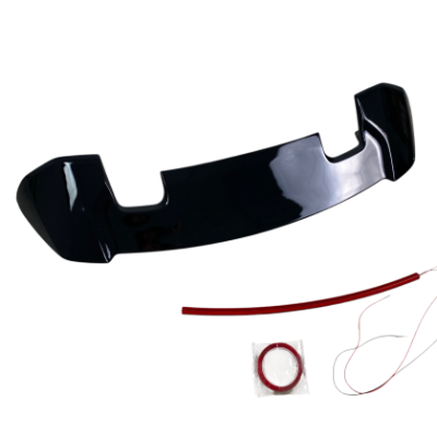 Спойлер антикрило за Honda Jazz (2014+) с трети стоп - черен гланц