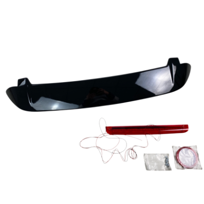 Спойлер антикрило за Honda Jazz (2004-2007) с трети стоп - черен гланц