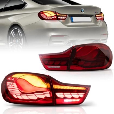 Диодни стопове за BMW F32 / F33 / F36 / F82 / F83 (2014-2020) GTS look с бягащ мигач - червени