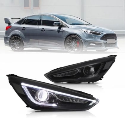 Тунинг led фарове за Ford Focus (2015-2018) - черни