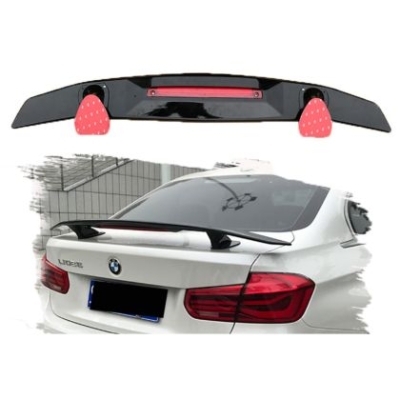 Спойлер антикрило universal 78cm с трети стоп и разстояние между планките 65cm - черен гланц