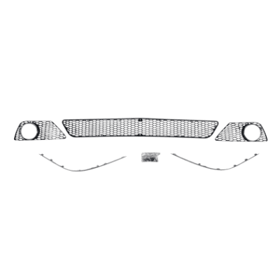 Решетка за Предна AMG броня за Mercedes W211 E-Class (2007-2009) - с капаци за халогени