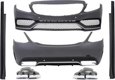 Боди кит Mercedes C-Class W205 (2014-2021) - AMG C63 дизайн