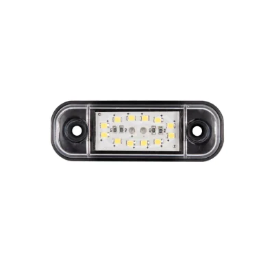 Бяла LED Габаритна светлина / маркер - 12 диода 12V-24V