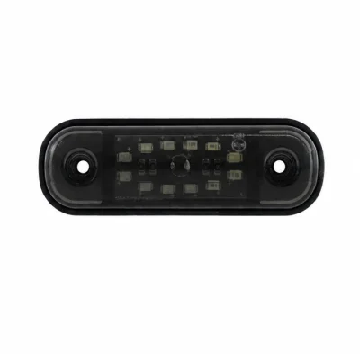 Червена LED Габаритна светлина / маркер - Опушен 12 диода 12V-24V
