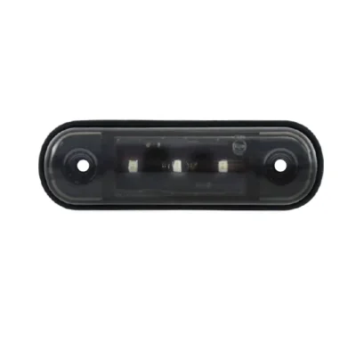 Червена LED Габаритна светлина / Маркер - Опушен 3 диода 12V-24V