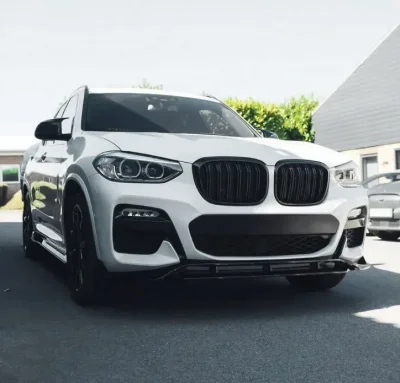 Добавка предна броня за BMW X3 G01 (2018-2021) - черен гланц
