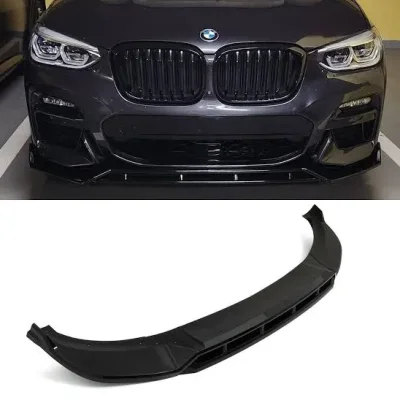 Добавка предна броня за BMW X3 G01 (2022+) - черен гланц