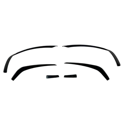 Добавка предна броня за Mercedes C-Class W204 (2007-2013) - черен гланц