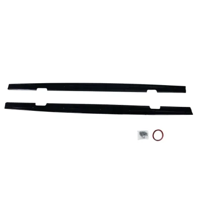 Добавка за прагове за BMW E92 M Performance - черен гланц