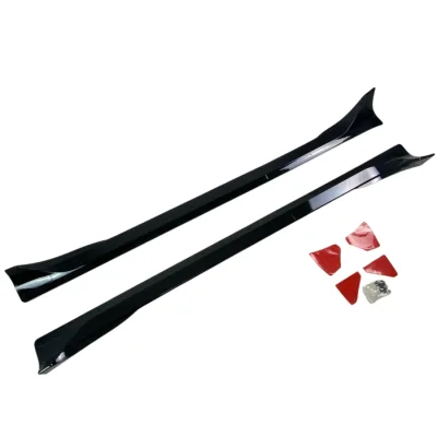 Добавки за прагове за Tesla Model Y - черен гланц