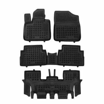 Гумени стелки за Hyundai Santa Fe Hybrid version 7 passenger, 4x4 (2020+) - тип леген