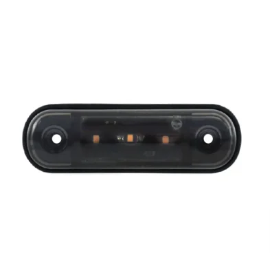 Жълта LED Габаритна светлина / Маркер - Опушен 3 диода 12V-24V
