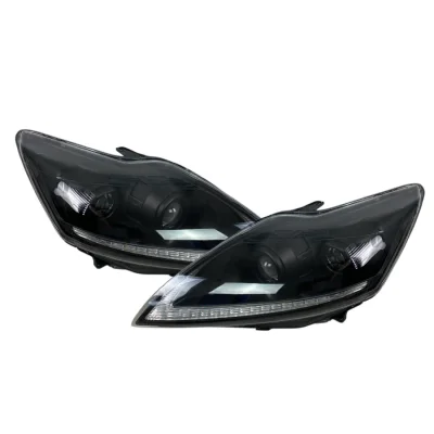Кристални фарове за Ford Focus (2009-2011), led с дневни светлини