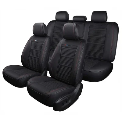 Луксозна ВИП Aвтотапицерия изработена от еко кожа и плат FULL COVER Клас А+ ( 896 )