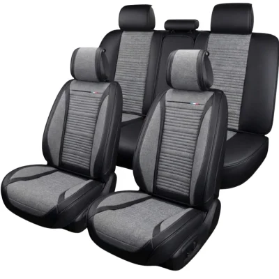 Луксозна ВИП Aвтотапицерия изработена от еко кожа и плат FULL COVER Клас А+ ( 895 )