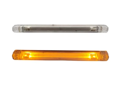 Оранжев LED габарит/контурна светлина – 6 Диода 24V 240 mm