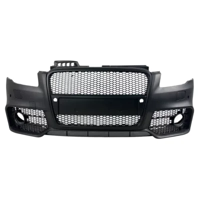 Предна броня за Audi A4 B7 8E (2004-2008) - S-Line Design с черна решетка с отвори за парктроник