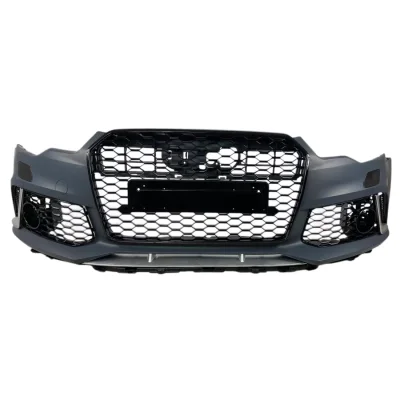 Предна броня за Audi A6 (2011-2014) - RS6 Design с отвори за парктроник