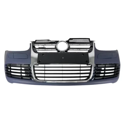 Предна броня за Golf 5 - R32 с R32 решетки без халогени - Хром