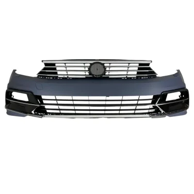 Предна броня за VW Passat B8 (2014+) - R дизайн с черна решетка