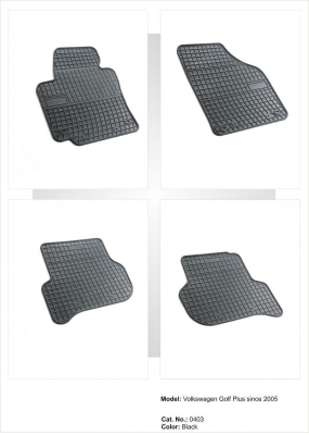 Гумени стелки за Vw Golf 5 plus / Seat Altea (2005-2011)