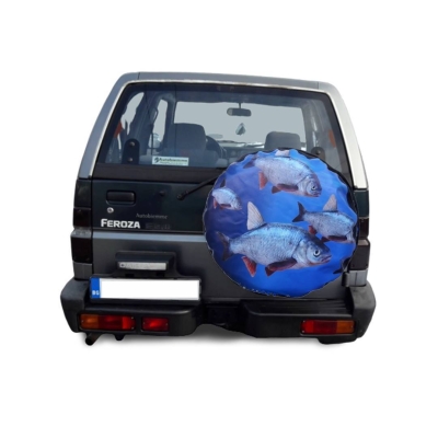 Кожен калъф за резервна гума на джип с картинка РИБИ