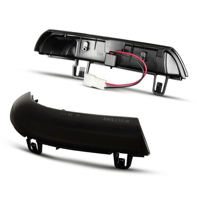 Диодни мигачи за странични огледала за W Golf 5 / Golf 5 plus / Golf 6 plus / Jetta / Passat (2001-2011) / Sharan (2003-2010) / Seat Alhambra / Skoda Superb - опушени с бягащ мигач