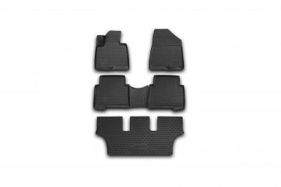 3D Гумени стелки за Hyundai Santa Fe (2013+) 5 pcs.