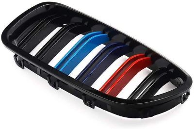 Решетки за BMW F10 / F11 (2010+) - двойни с три цвята