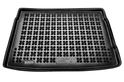 Гумена стелка за багажник за Volkswagen Golf 5 (2008 - 2012) / Golf 6 Hatchback with a regular spare tire - Rezaw Plast
