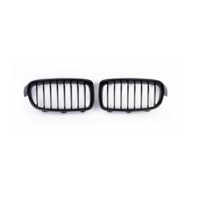 Бъбреци Единични Решетки За БМВ BMW F30 F31 Черен Гланц Лак М3 2012+