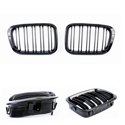 Бъбреци решетки за BMW E46 Преди Фейслифта 1998-2001 Черен Гланц