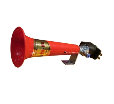 Тромба Клаксон Сирена Eдинична Kръгла Turkish Wolf Whistle Уолф Хорн 24V, За Камион, Бус , Автобус, TIR, Тежкотоварни машини и Др., 120dB