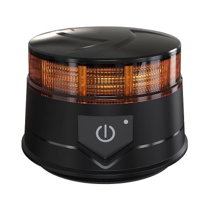 14W Лед Led Безжична Диодна Въртяща се Сигнална Аварийна Лампа Маяк Буркан с Магнит и Вендуза за Пътна Помощ Платформа и др.12V - 24V