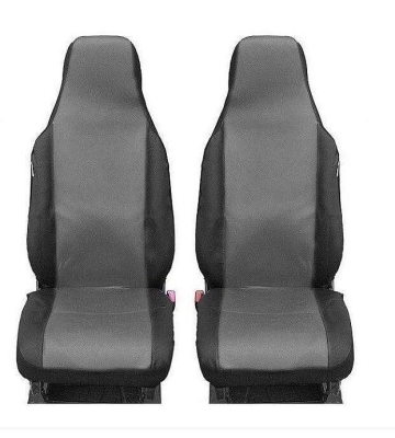 1+1 Калъфи за предни седалки Flexzon за Toyota Aygo, Citroen C1, Peugeot 107, Текстил, Сиви
