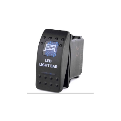 Бутон за вграждане за LEDBAR , Халоген и др 12-24V , синя светлина