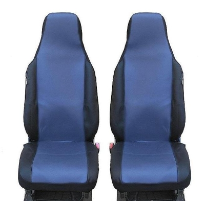 Калъфи за предни седалки за Toyota Aygo, Citroen C1, Peugeot 107, Текстил - Сини