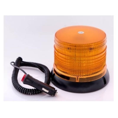 Сигнална лампа, аварийна, маяк, буркан 12V с магнитна база , 32Led - 718