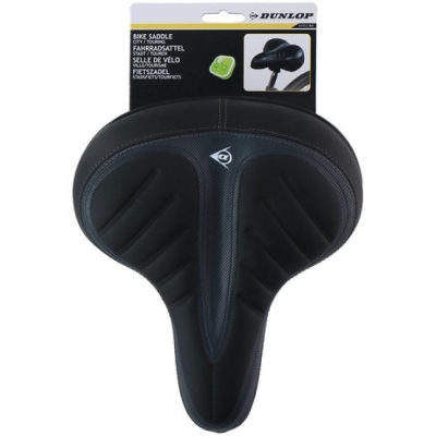 Анатомична седалка за велосипед черена DUNLOP 25 см x 21 см x 12 см