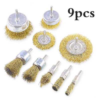 GRINDING WIRE BRUSH 9PCS SET МЕТАЛ ЧЕТКИ ПОЛИРАНЕ