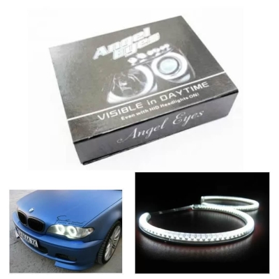 Ангелски Очи Диодни за BMW E46 купе (2003+) с 66 диода - Бял цвят