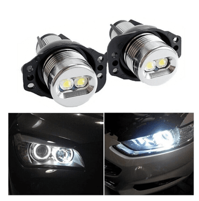 Комплект от 2 броя ярки бели LED крушки Angel Eyes ангелски очи 12V за BMW Е90 Е91 с Canbus без грешки