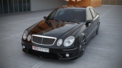 Спойлер за предна AMG броня Maxton design за Mercedes Benz W211 (2003-2009)
