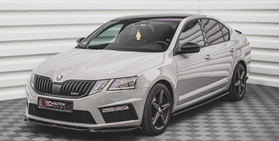 Спойлер за предна броня Maxton design за Skoda Octavia RS (2016-2019)